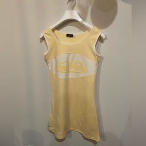 Von Dutch Light Yellow Sleeveless Tank